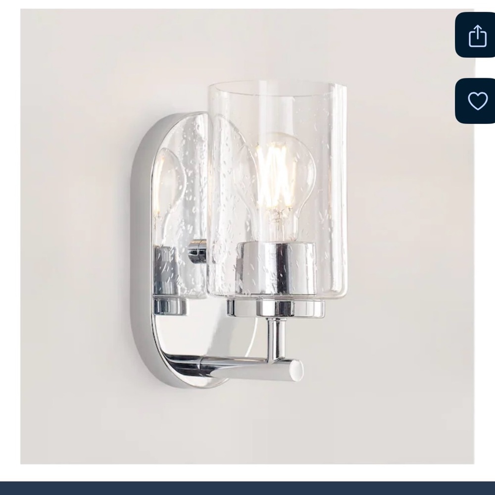 Modern Silver Wall Sconce Light Fixture